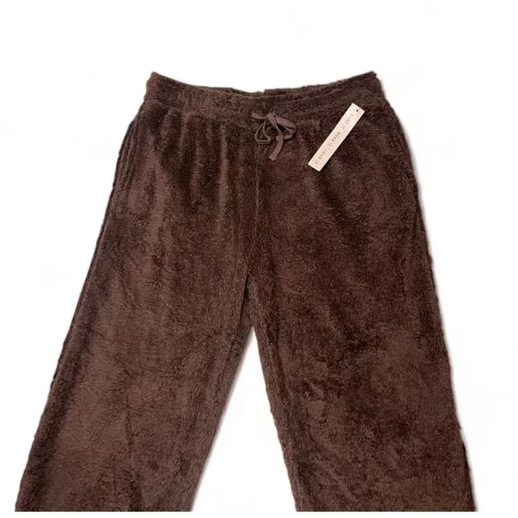 Crave Fame Juniors' High-Rise Double-Sided Woobie Joggers - Size S, New - Picture 3 of 8